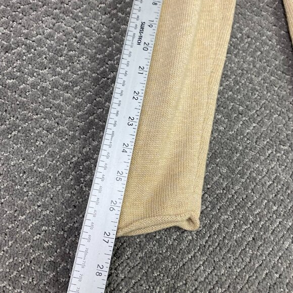 Lilly Pulitzer Open Front Cardigan Sweater Women's Small Gold Metallic Cashmere - Picture 13 of 13